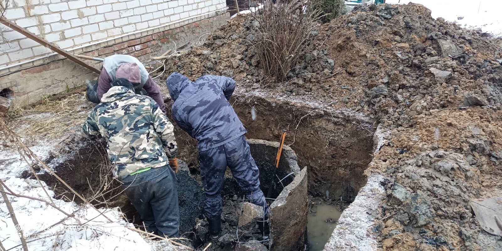 Монтаж септика на&nbsp;объекте